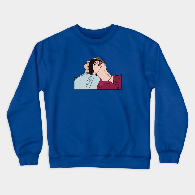Elio and Oliver Crewneck Sweatshirt by Eclipse in Flames